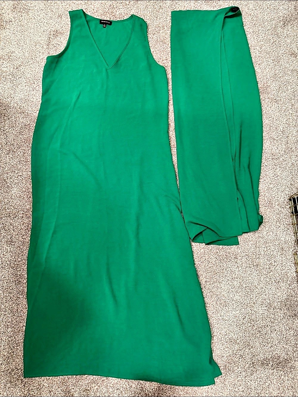 Franne Golde Seaside Maxi Dress Silk Green Small — image 2 of 8